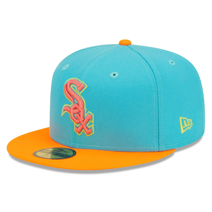 New Era Chicago White Sox Blue/Orange Vice Highlighter 59FIFTY Fitted Hat