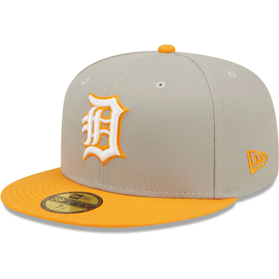 New Era Detroit Tigers Gray/Orange 1984 World Series Cooperstown Collection Undervisor 59FIFTY Fitted Hat