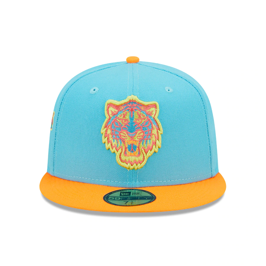 New Era Detroit Tigers Blue/Orange Comerica Park Inaugural Season Vice Highlighter 59FIFTY Fitted Hat
