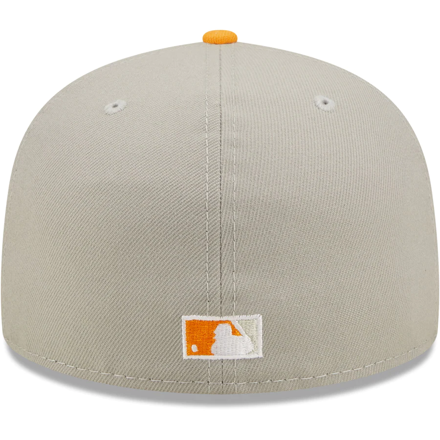 New Era New York Yankees Gray/Orange 2009 World Series Cooperstown Collection Undervisor 59FIFTY Fitted Hat