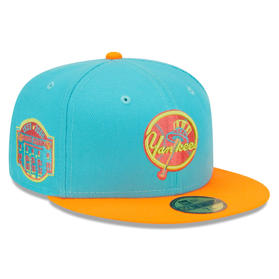 New Era New York Yankees Blue/Orange Vice Highlighter 59FIFTY Fitted Hat