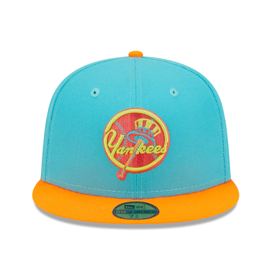 New Era New York Yankees Blue/Orange Vice Highlighter 59FIFTY Fitted Hat