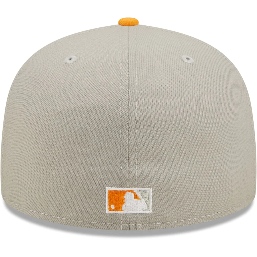 New Era Oakland Athletics Gray/Orange 1989 World Series Cooperstown Collection Undervisor 59FIFTY Fitted Hat