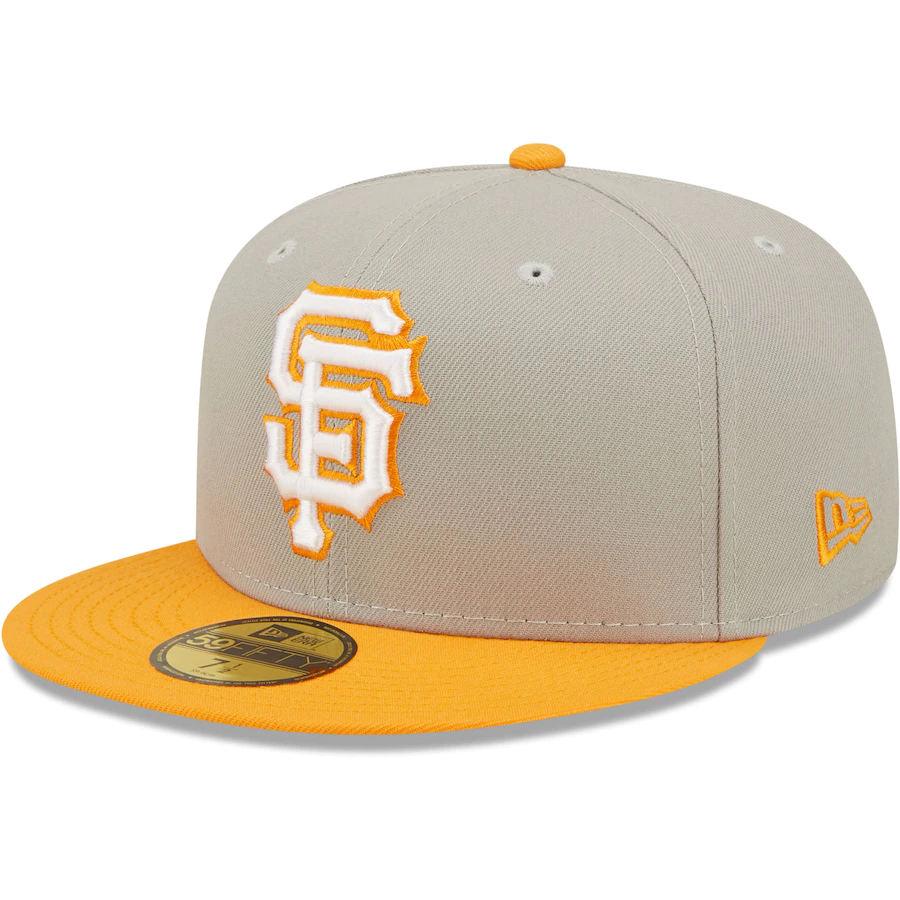 New Era San Francisco Giants Gray/Orange 2014 World Series Cooperstown Collection Undervisor 59FIFTY Fitted Hat