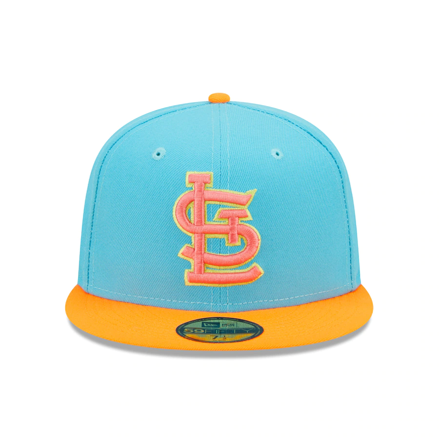 New Era St. Louis Cardinals Blue/Orange 1982 World Series Vice Highlighter 59FIFTY Fitted Hat