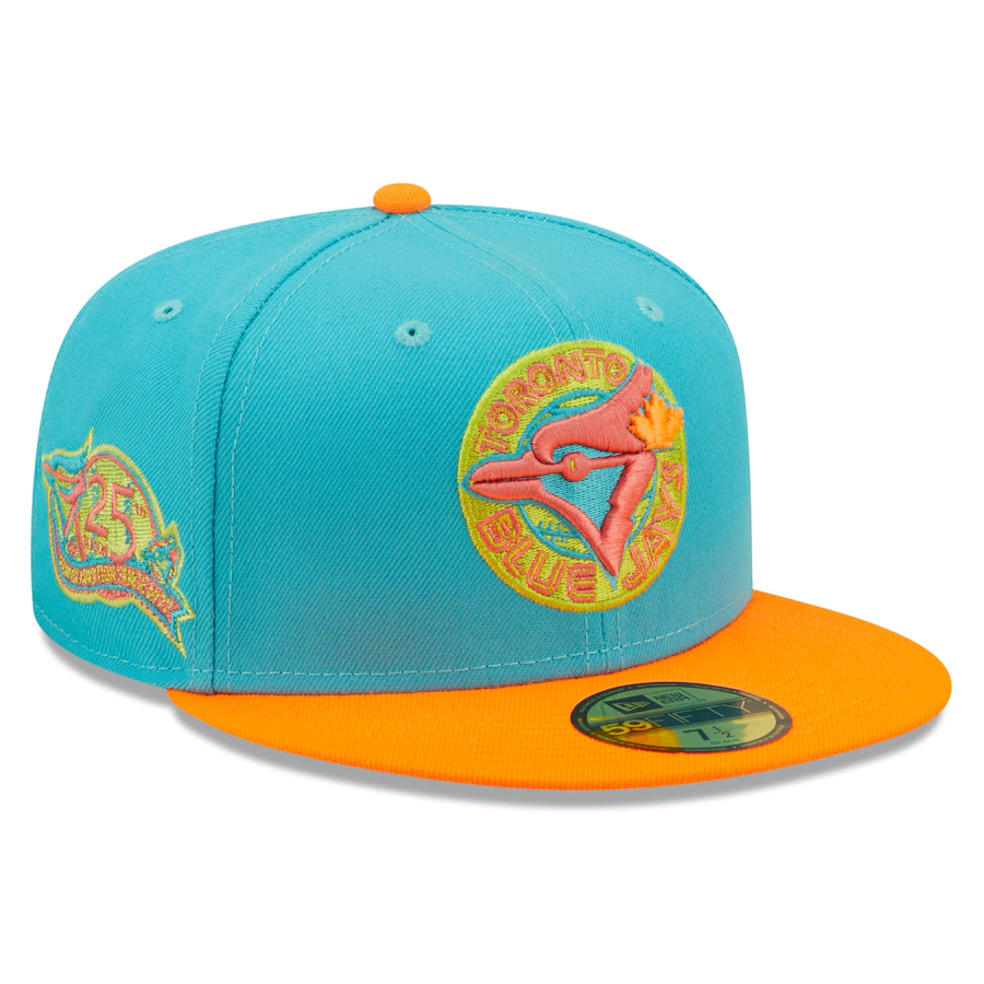 New Era Toronto Blue Jays Blue/Orange Vice Highlighter 59FIFTY Fitted Hat