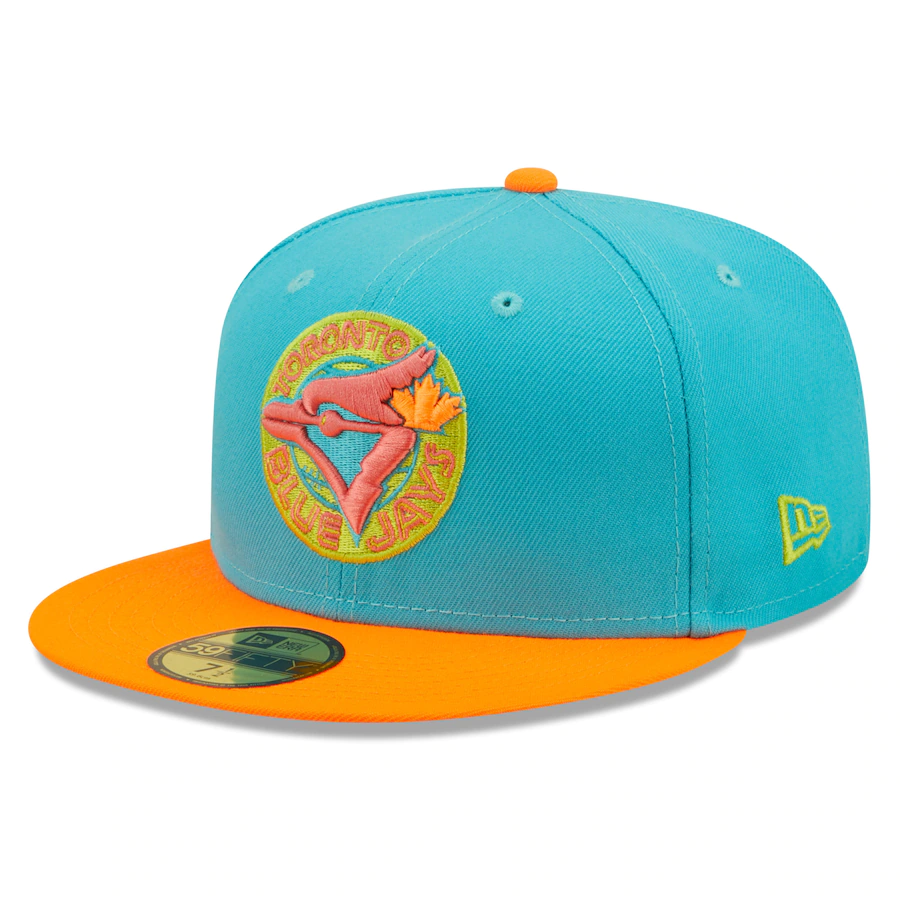 New Era Toronto Blue Jays Blue/Orange Vice Highlighter 59FIFTY Fitted Hat
