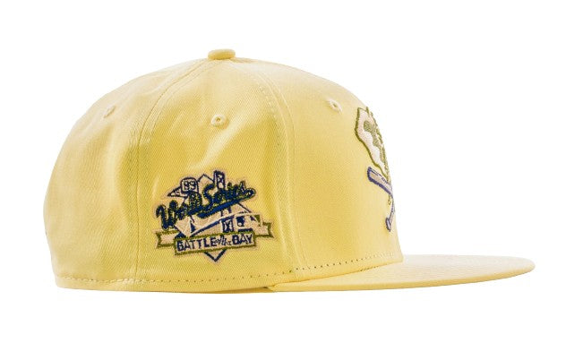 New Era x Shoe Palace Oakland Athletics Canary Yellows 59FIFTY Fitted Cap