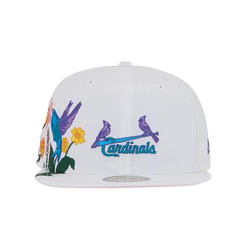 New Era St. Louis Cardinals "White Blooming" Pink Undervisor 59FIFTY Fitted Hat