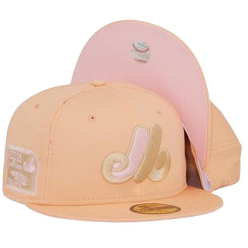 New Era Montreal Expos "Peaches & Cream" Pink Under Brim 59FIFTY Fitted Hat