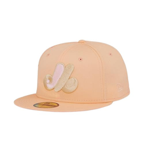 New Era Montreal Expos "Peaches & Cream" Pink Under Brim 59FIFTY Fitte