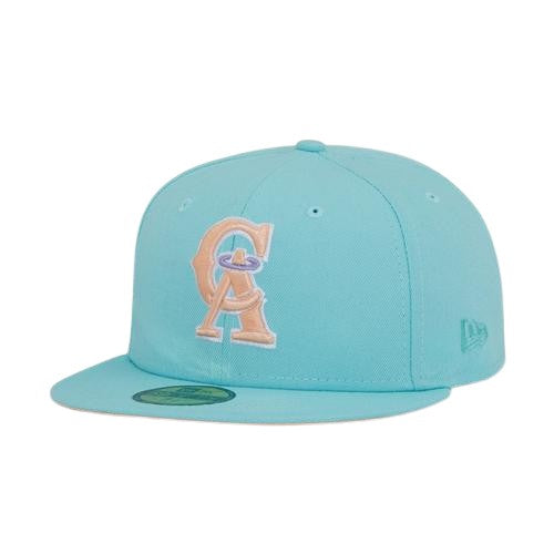 New Era California Angels Mint/Peach 35th Anniversary 59FIFTY Fitted Hat