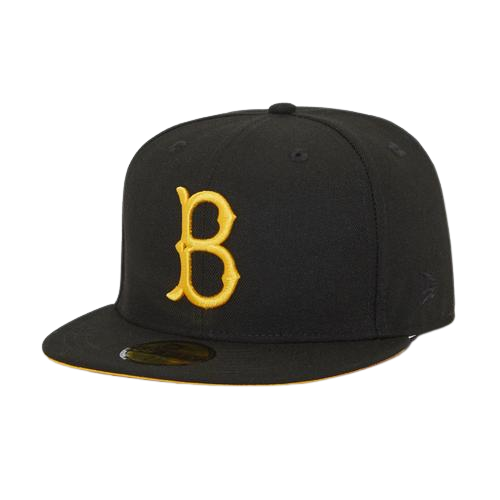 New Era Brooklyn Dodgers Black/Yellow "Batman" 59FIFTY Fitted Hat