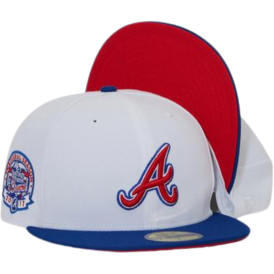 New Era Atlanta Braves White/Red/Blue "Captain America" 59FIFTY Fitted Hat