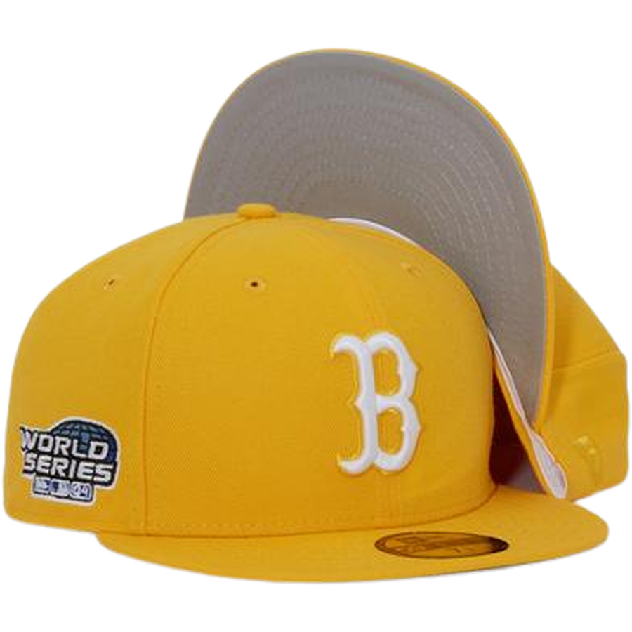 New Era Boston Red Sox Yellow 2004 World Series 59FIFTY Fitted Hat