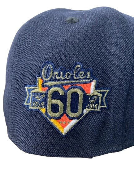 New Era Baltimore Orioles Navy/Rifle Green 60th Anniversary 59FIFTY Fitted Hat