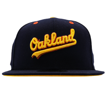 New Era Oakland Athletics Navy/Yellow/Orange Spring Training 59FIFTY Fitted Hat