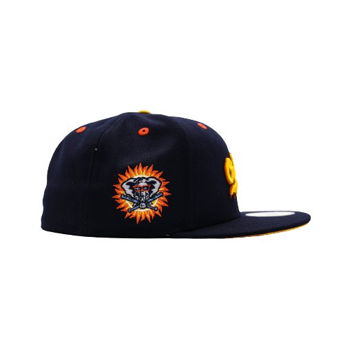 New Era Oakland Athletics Navy/Yellow/Orange Spring Training 59FIFTY Fitted Hat