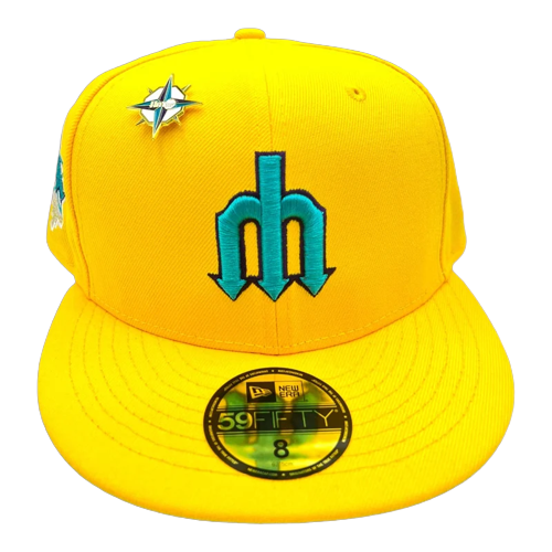 New Era Seattle Mariners Yellow/Teal 1979 All-Star Game 59FIFTY Fitted Hat