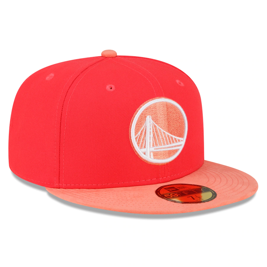 New Era Golden State Warriors Red/Peach Tonal 2022 59FIFTY Fitted Hat