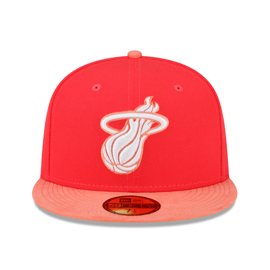 New Era Miami Heat Red/Peach Tonal 2022 59FIFTY Fitted Hat