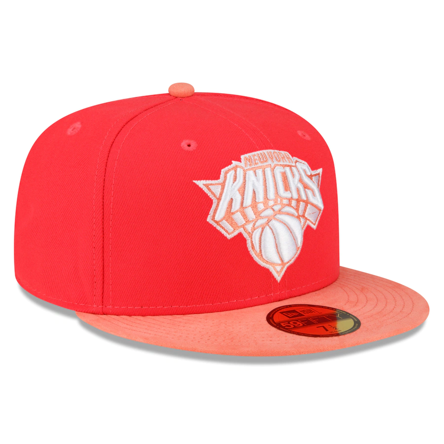 New Era New York Knicks Red/Peach Tonal 2022 59FIFTY Fitted Hat