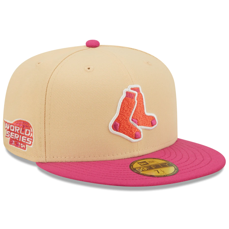 New Era Boston Red Sox 2004 World Series Mango Passion 59FIFTY Fitted Hat