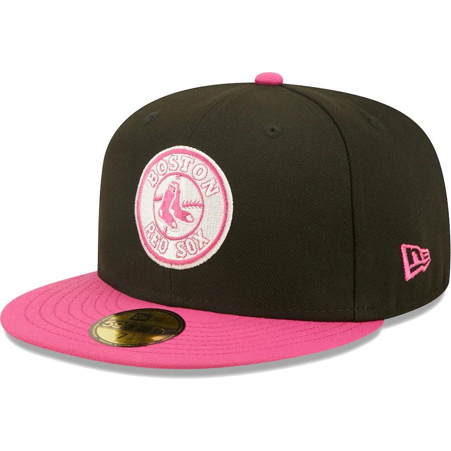 New Era Boston Red Sox Black/Pink 2007 World Series Champions Passion 59FIFTY Fitted Hat