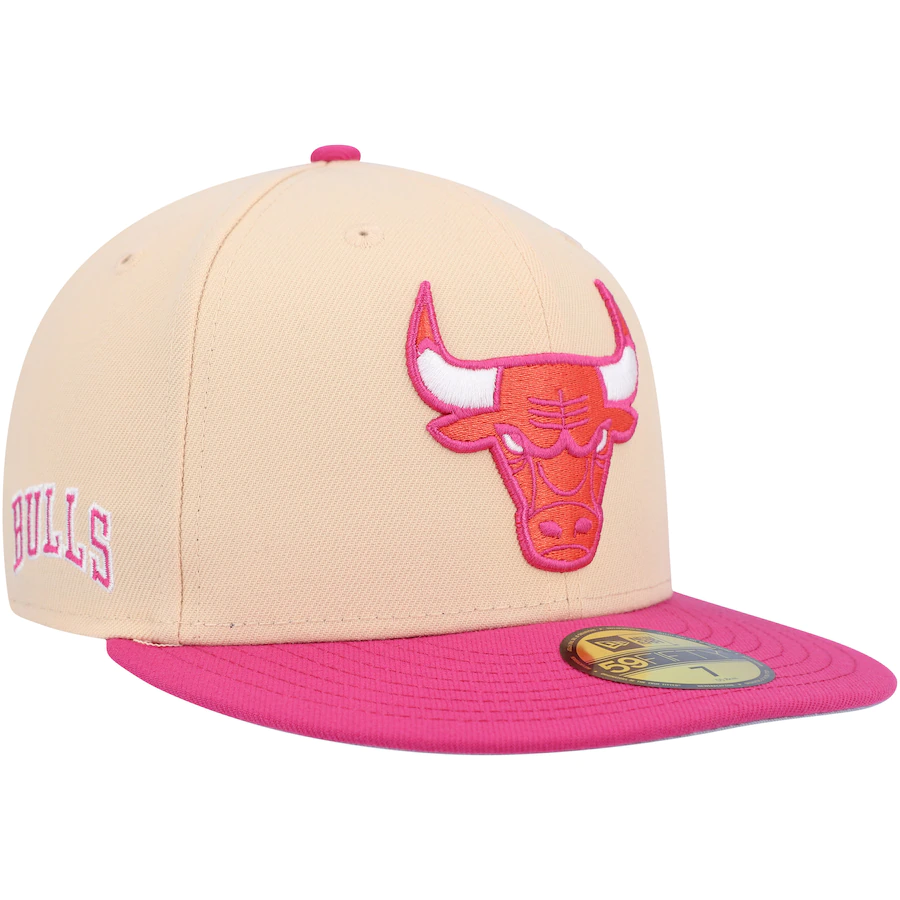 New Era Chicago Bulls Passion Mango 2022 59FIFTY Fitted Hat