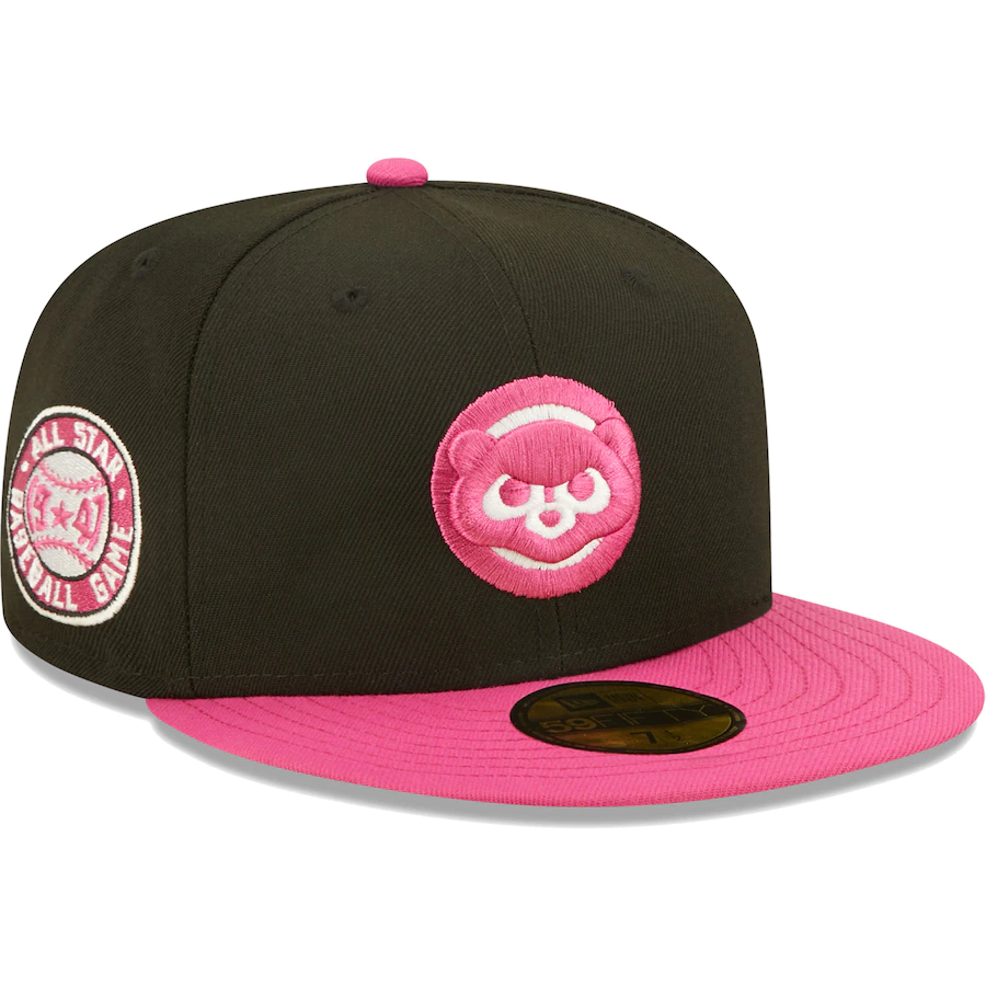 New Era Chicago Cubs Black/Pink 1947 All-Star Game Passion 59FIFTY Fitted Hat