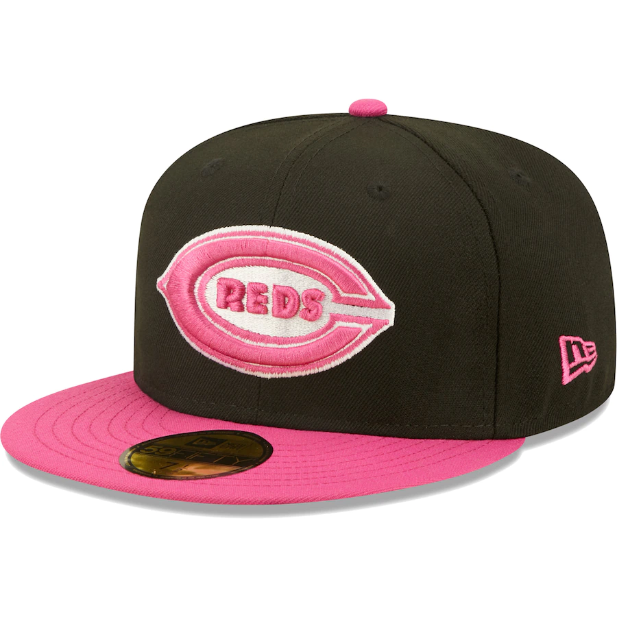 New Era Cincinnati Reds Black/Pink 1938 All-Star Game Passion 59FIFTY Fitted Hat