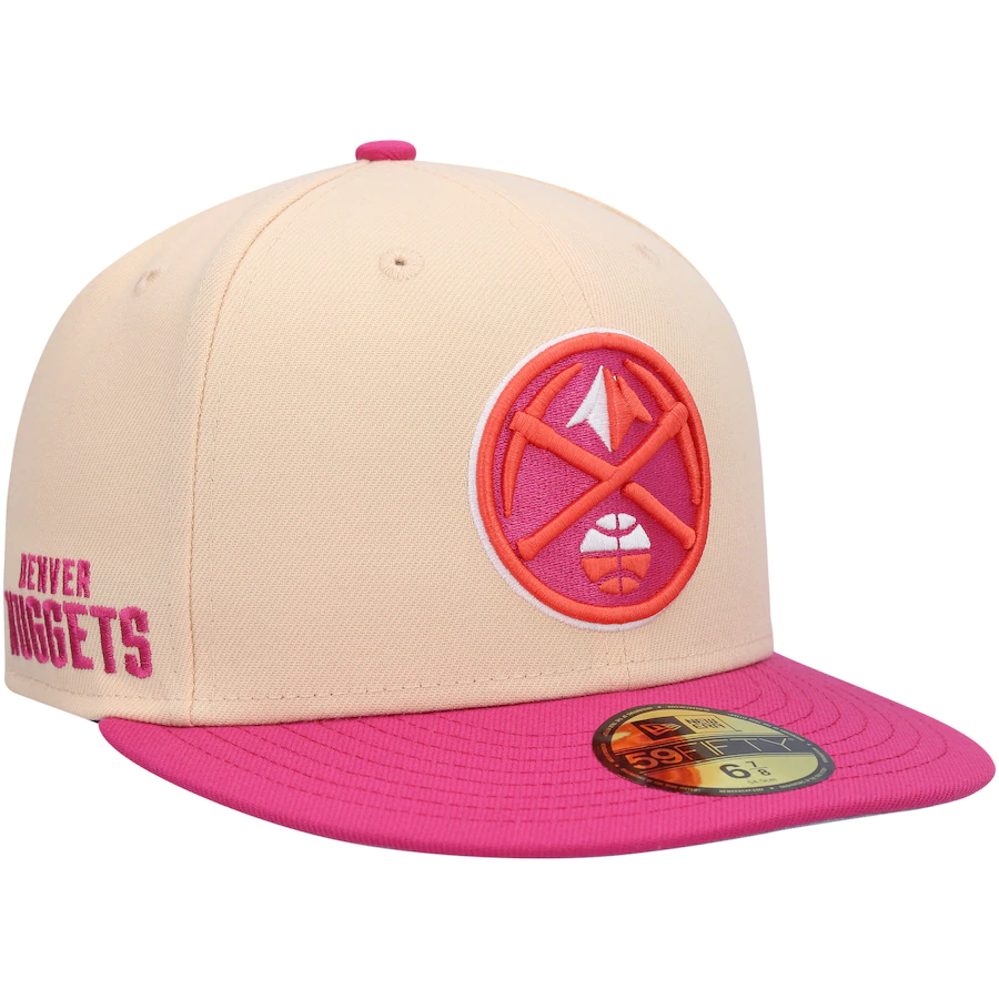 New Era Denver Nuggets Passion Mango 2022 59FIFTY Fitted Hat