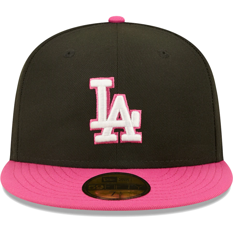 New Era Los Angeles Dodgers Black/Pink 1981 World Series Champions Passion 59FIFTY Fitted Hat