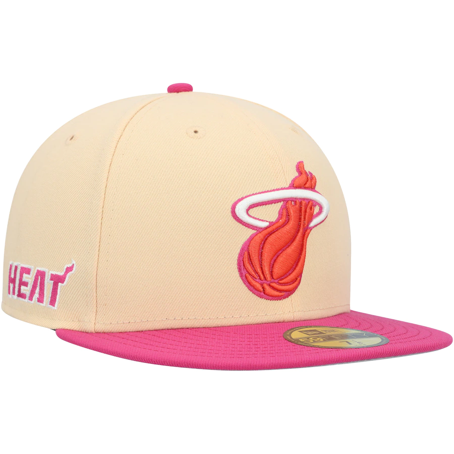 New Era Miami Heat Passion Mango 2022 59FIFTY Fitted Hat