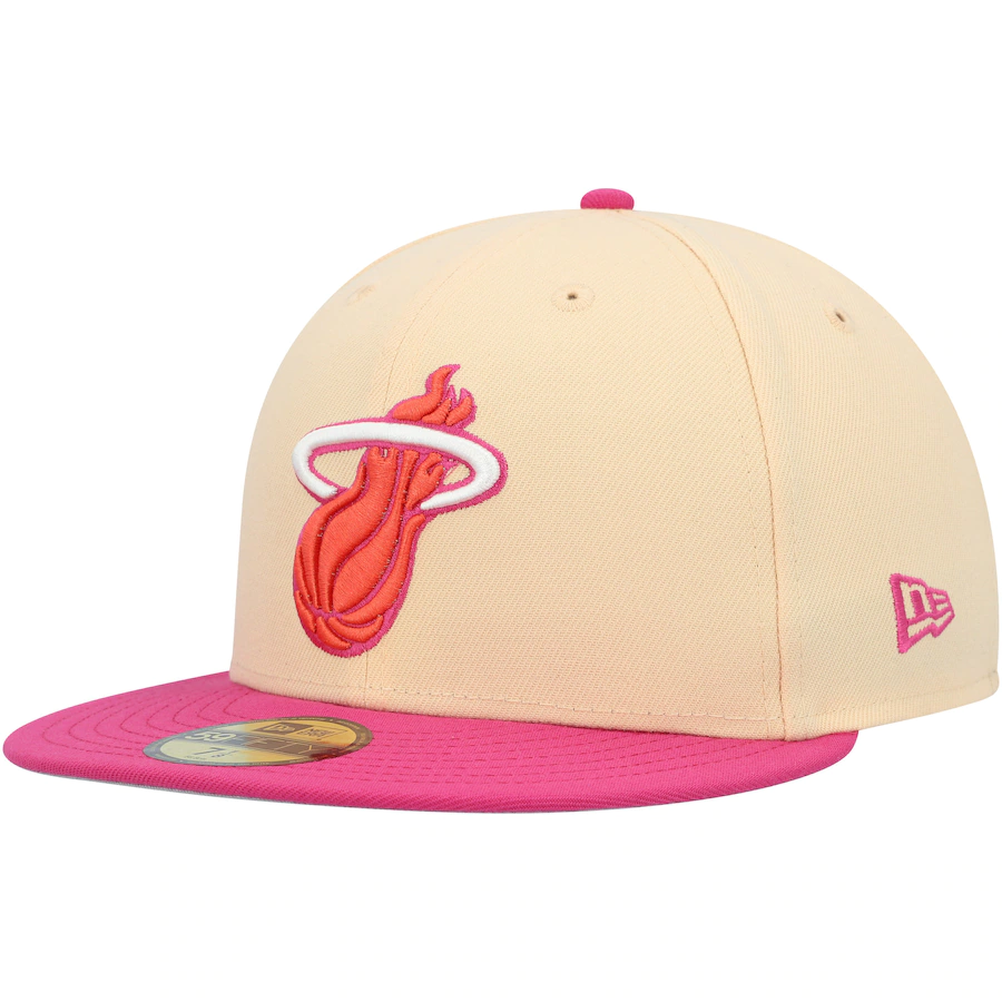 New Era Miami Heat Passion Mango 2022 59FIFTY Fitted Hat
