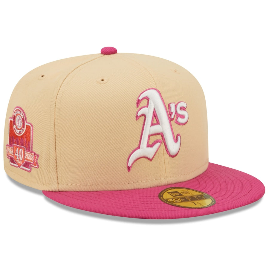 New Era Oakland Athletics 40th Anniversary Mango Passion 59FIFTY Fitted Hat