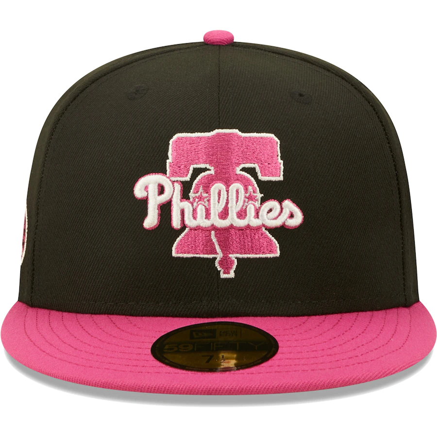 New Era Philadelphia Phillies Black/Pink 2004 Inaugural Season Passion 59FIFTY Fitted Hat