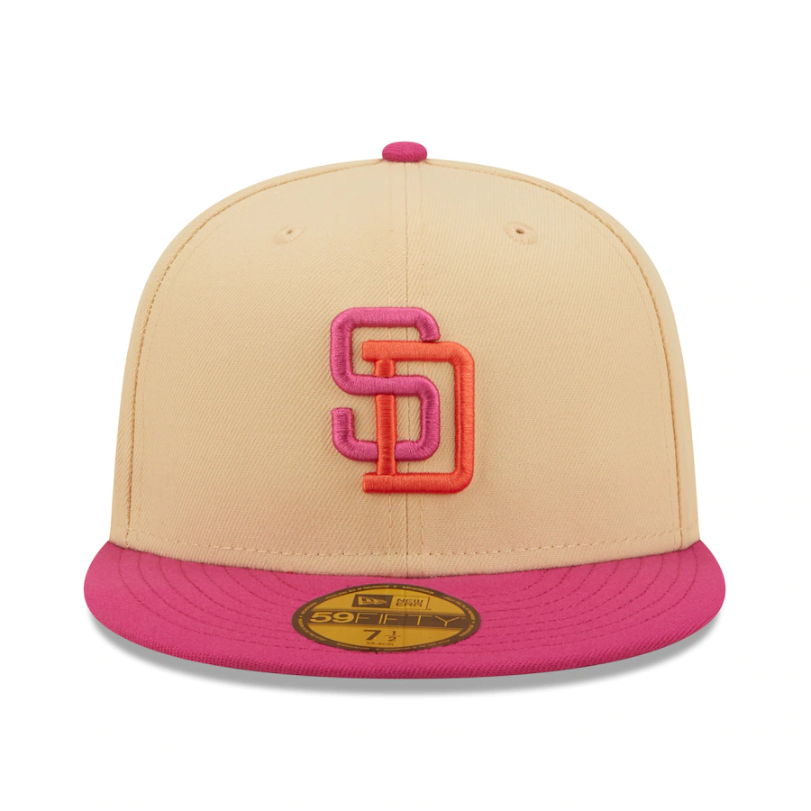 New Era San Diego Padres 50th Anniversary Mango Passion 59FIFTY Fitted Hat