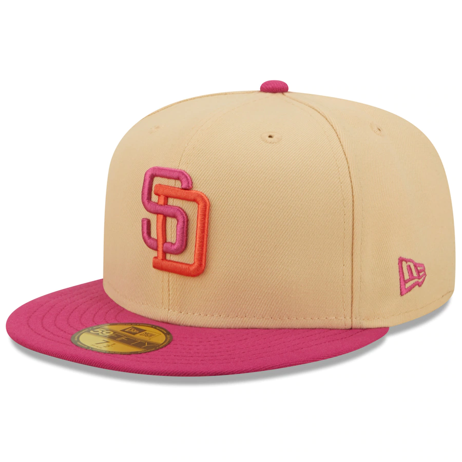 New Era San Diego Padres 50th Anniversary Mango Passion 59FIFTY Fitted Hat