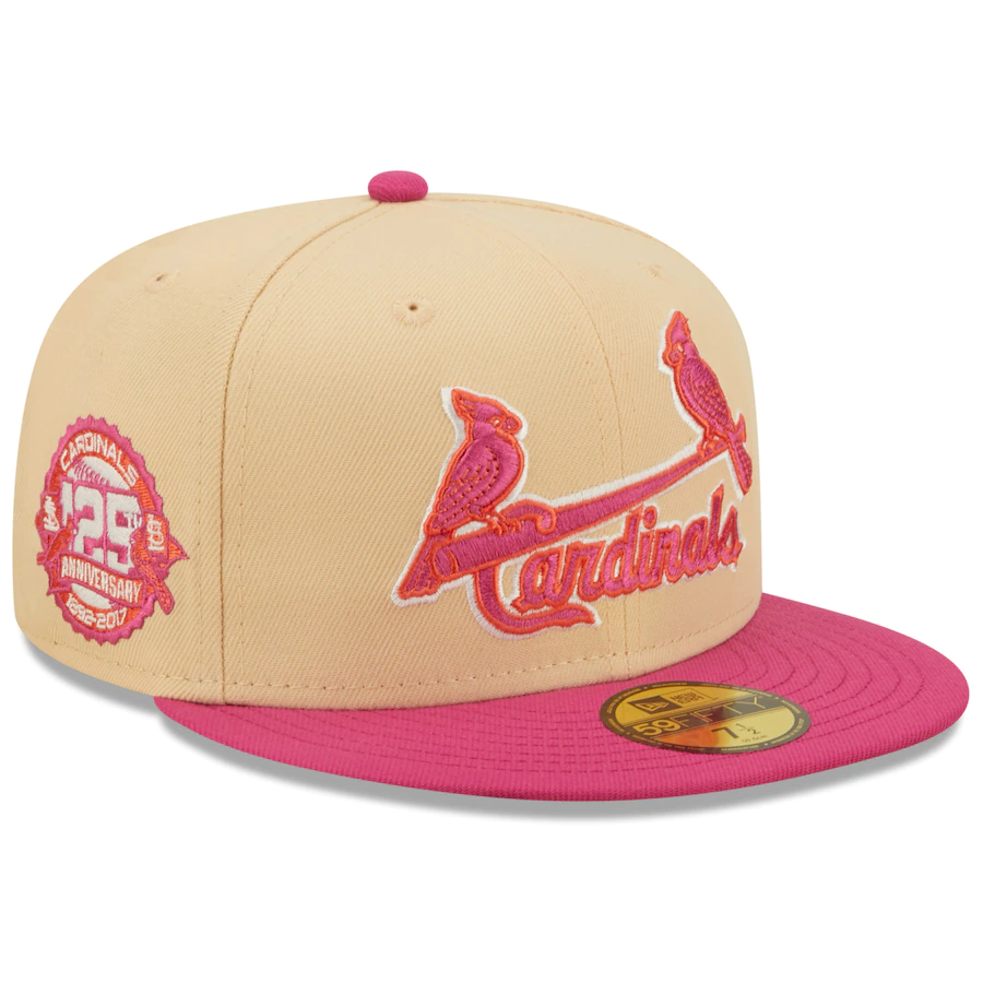 New Era St. Louis Cardinals 125th Anniversary Mango Passion 59FIFTY Fitted Hat