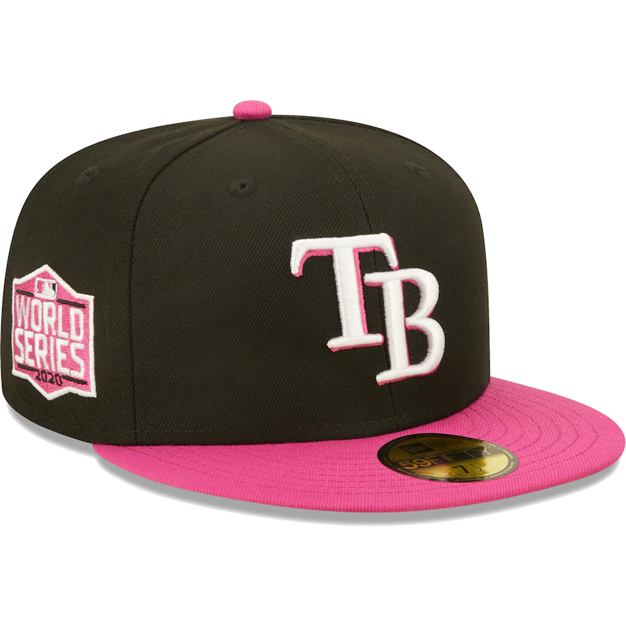 New Era Tampa Bay Rays Black/Pink 2020 World Series Passion 59FIFTY Fitted Hat