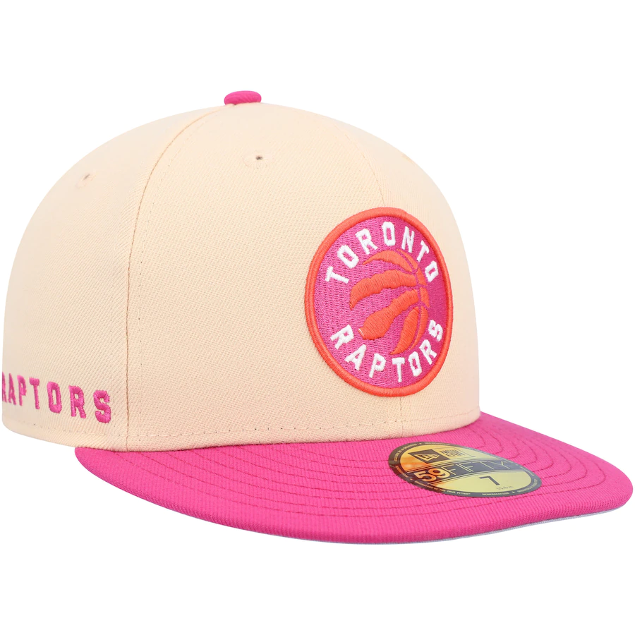 New Era Toronto Raptors Passion Mango 2022 59FIFTY Fitted Hat