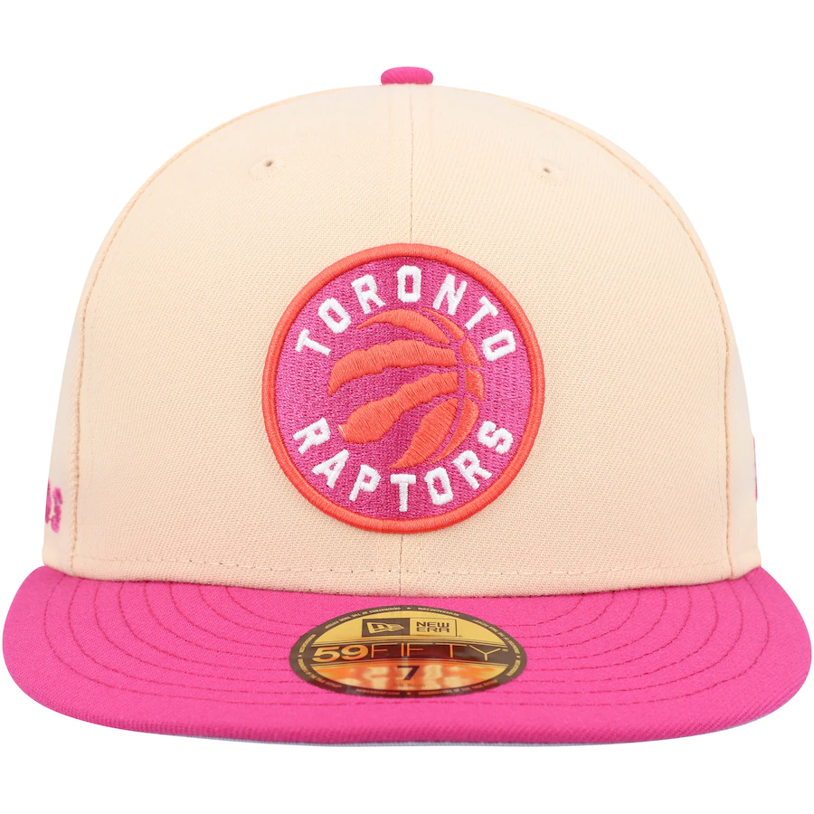 New Era Toronto Raptors Passion Mango 2022 59FIFTY Fitted Hat