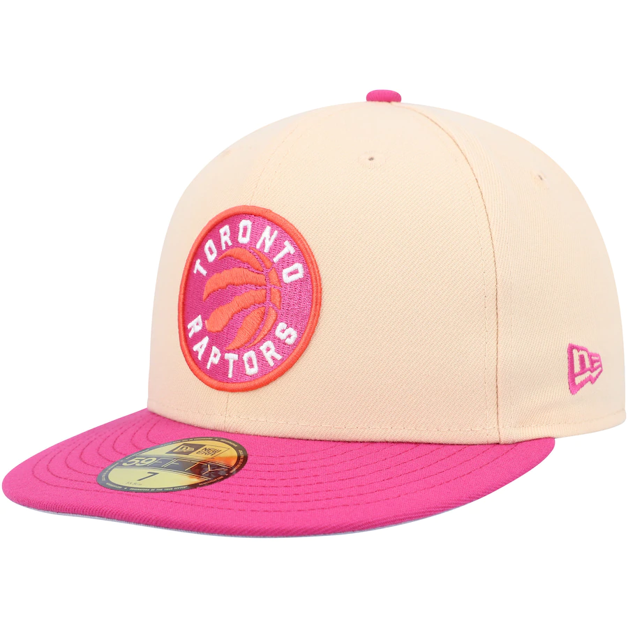 New Era Toronto Raptors Passion Mango 2022 59FIFTY Fitted Hat