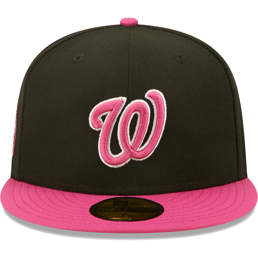 New Era Washington Nationals Black/Pink 2008 Inaugural Season Passion 59FIFTY Fitted Hat