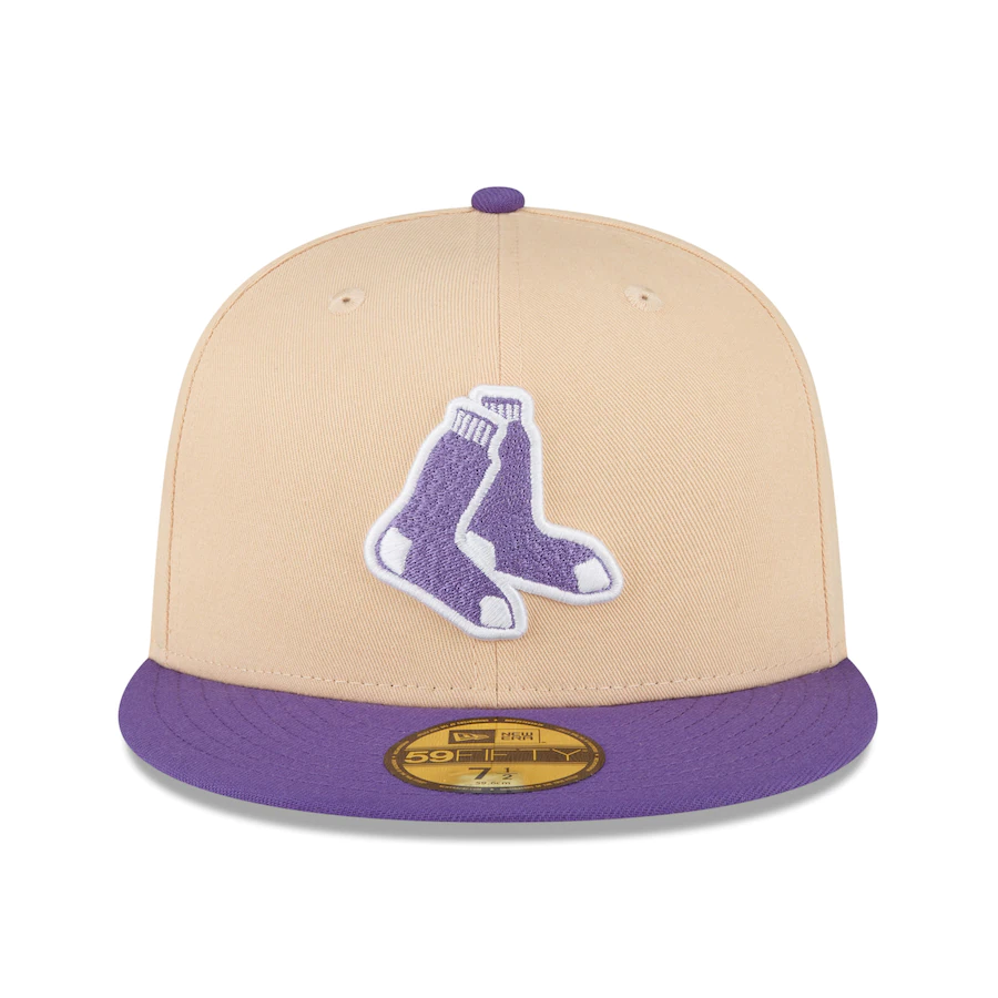New Era Boston Red Sox Peach/Purple 2007 World Series 59FIFTY Fitted Hat