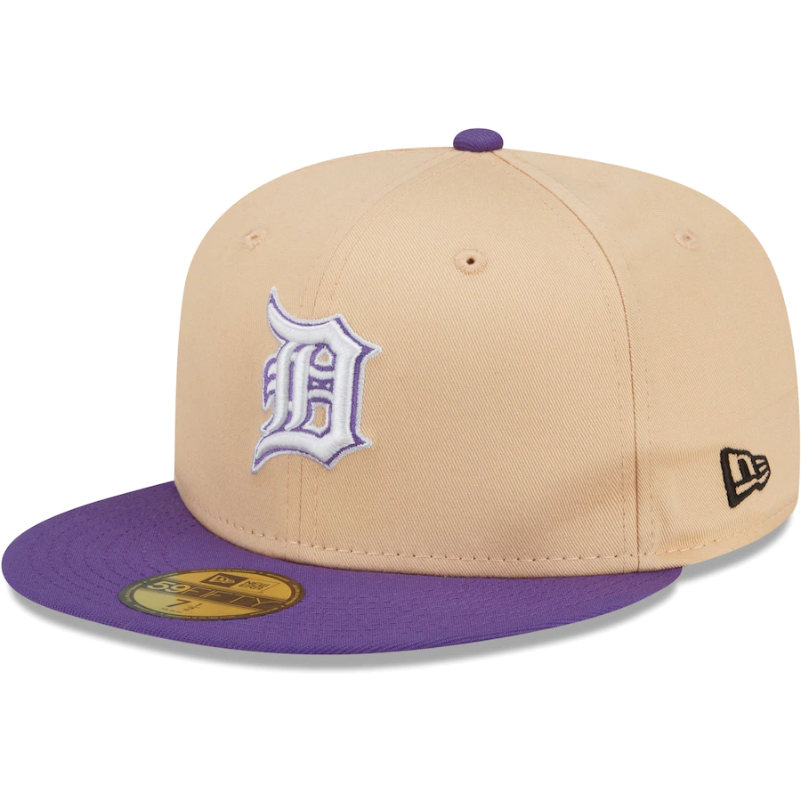 New Era Detroit Tigers Peach/Purple 2006 World Series 59FIFTY Fitted Hat