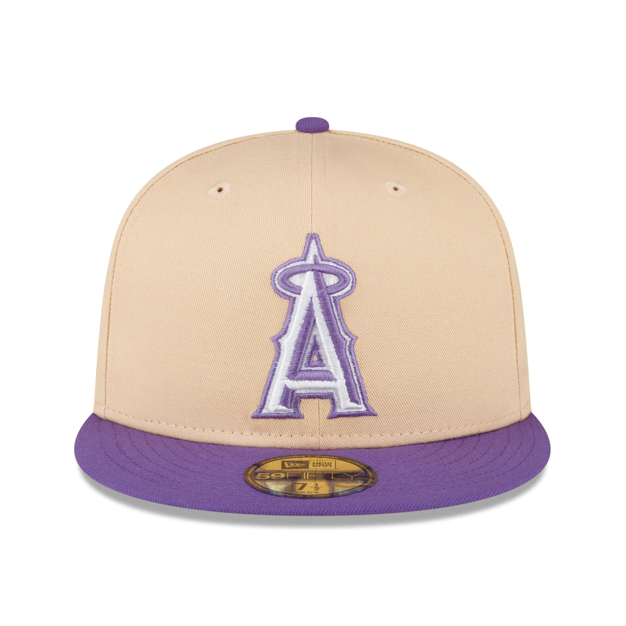 New Era Los Angeles Angels Peach/Purple 2002 World Series 59FIFTY Fitted Hat