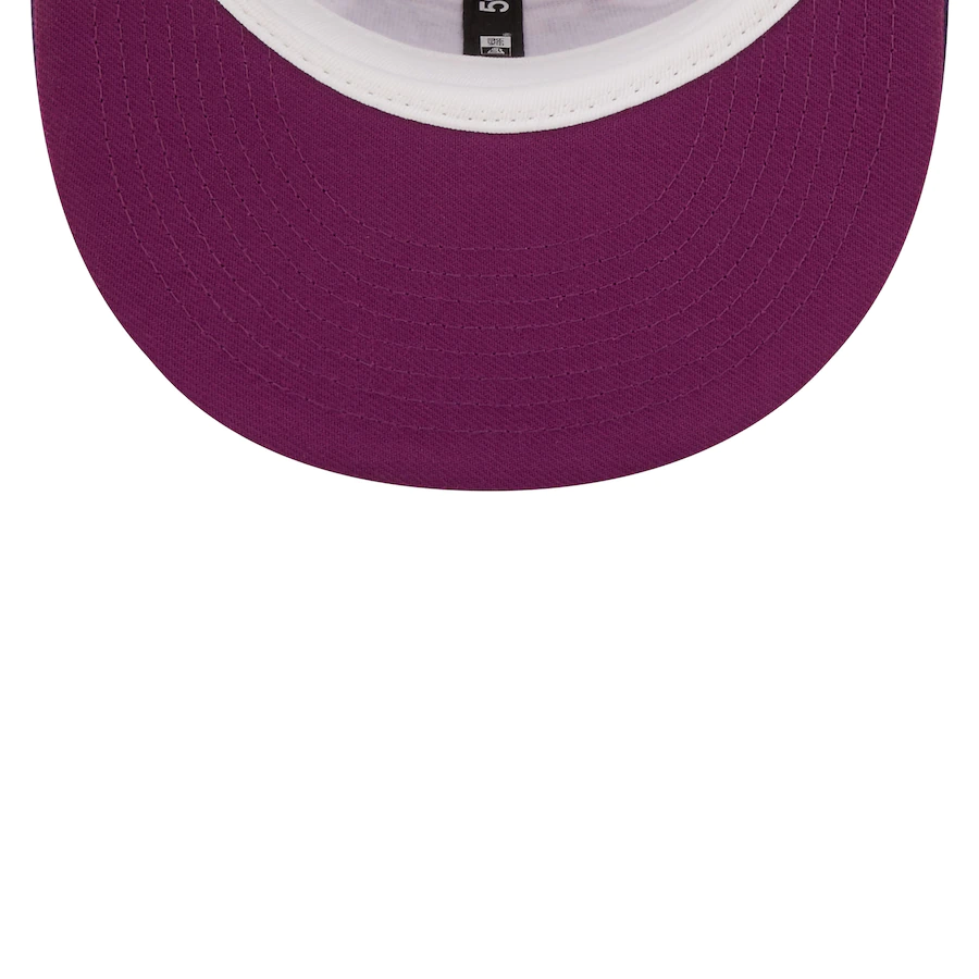 New Era Anaheim Angels White/Purple 40th Season Grape Lolli 59FIFTY Fitted Hat