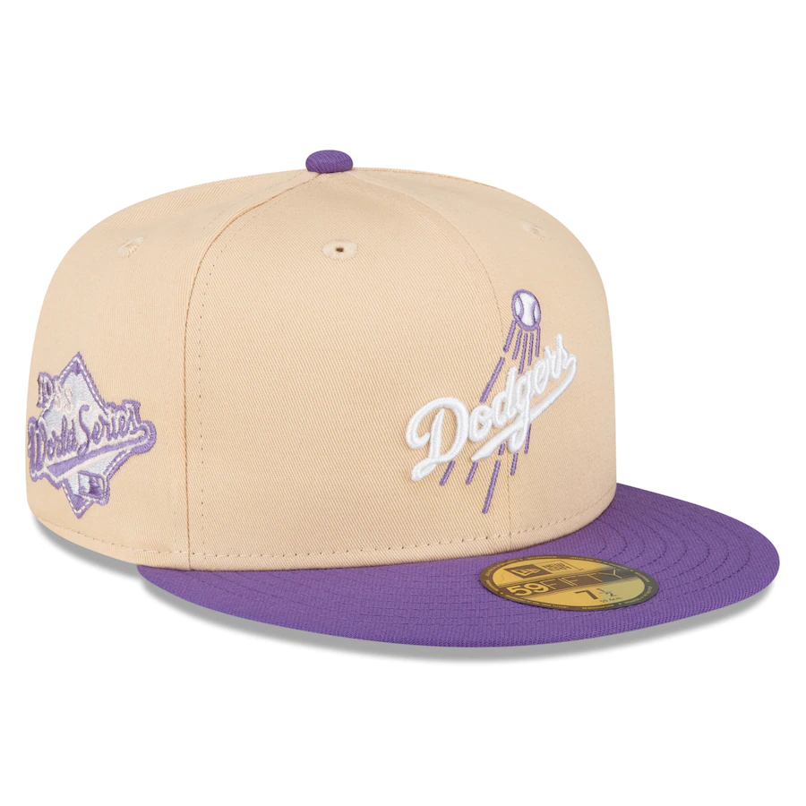 New Era Los Angeles Dodgers Peach/Purple 1988 World Series 59FIFTY Fitted Hat